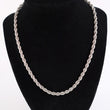 Load image into Gallery viewer, Stainless Steel Twist Chain Rope Necklace