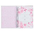 Load image into Gallery viewer, Bless You & Keep You Numbers 6:24-25 White & Pink Floral Wirebound Journal