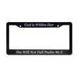 Load image into Gallery viewer, Psalm 46:5 Christian License Plate Frame for Mothers Day | Gift for Women Mom