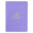 Load image into Gallery viewer, Be Brave Purple Faux Leather Journal
