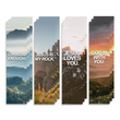 Load image into Gallery viewer, Christian Bookmark Packs (Christ is Enough, Jesus is my Rock, Jesus Loves You, God is with You)