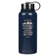 Load image into Gallery viewer, Desire of Your Heart Psalm 20:4 Navy Blue Stainless Steel Water Bottle