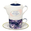 Load image into Gallery viewer, Be Still Psalm 46:10 Tea for One Set