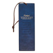 Load image into Gallery viewer, Faithful Servant 2 Chronicles 15:7 Blue Faux Leather Bookmark