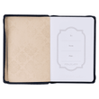 Load image into Gallery viewer, Personalized Journal Custom Text Your Name Be Strong and Courageous Black Classic Journal with Zippered Closure - Joshua 1:9