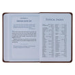 Load image into Gallery viewer, Be Strong and Steadfast Brown Faux Leather Daily Devotional