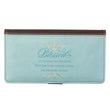Load image into Gallery viewer, Blessed Luke 1:45 Blue Faux Leather Checkbook Cover