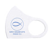 Load image into Gallery viewer, Simply Uncaged Romans 12:2 Breathable Stretch Fit Mask