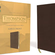Load image into Gallery viewer, Personalized KJV Thompson Chain-Reference Bible Red Letter Large Print Brown