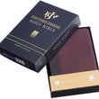 Load image into Gallery viewer, Personalized KJV Merlot & Burgundy Two-Tone Full Grain Leather Compact