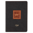 Load image into Gallery viewer, Best Dad Ever Psalm 28:7 Brown Faux Leather Journal