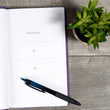 Load image into Gallery viewer, Personalized KJV Deluxe Gift Bible Purple LeatherTouch Red Letter Smythe Sewn Easy-to-Carry Double Column