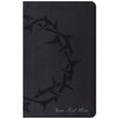 Load image into Gallery viewer, Personalized ESV Thinline Bible TruTone Charcoal Crown Design