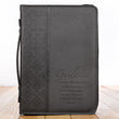 Load image into Gallery viewer, Guidance Faux Leather Black Personalized Bible Cover for Men