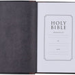 Load image into Gallery viewer, Personalized KJV Deluxe Gift Bible Two-Tone Brown and Black Full-Grain