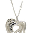 Load image into Gallery viewer, Faith Hope Love, 3 Hearts Necklace