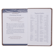 Load image into Gallery viewer, Personalized Custom Text Your Name Standing Firm Daily Devotional Tan Faux Leather Custom Made Gift for Birthdays Celebrations Holidays