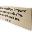 Load image into Gallery viewer, Isaiah 26:3 God Will Keep You In Perfect Peace Wood Decor