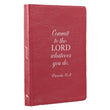 Load image into Gallery viewer, Commit to the Lord Red Full Grain Leather Journal