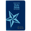 Load image into Gallery viewer, Personalized Custom Text Your Name KJV Kids Study Bible Blue Leathersoft King James Version