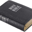 Load image into Gallery viewer, Personalized KJV Holy Bible SMALL COMPACT Black Faux Leather w/Ribbon Marker