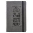Load image into Gallery viewer, Be Strong Joshua 1:9 FauxLeather Gray Journal
