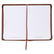 Load image into Gallery viewer, Be Strong Joshua 1:9 Toffee Brown Faux Leather Zippered Journal