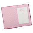 Load image into Gallery viewer, Personalized Bible Custom Text Your Name KJV Gift Edition Pink Faux Leather King James Version