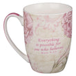 Load image into Gallery viewer, Believe Pink Butterfly Mark 9:23 Mug