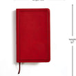Load image into Gallery viewer, Personalized KJV Deluxe Gift Bible Burgundy LeatherTouch Red Letter Smythe Sewn Easy-to-Carry Double Column