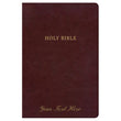 Load image into Gallery viewer, Personalized KJV Large Print Personal Size Reference Bible Burgundy LeatherTouch Red Letter Ribbon Marker