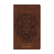 Load image into Gallery viewer, Personalized Custom Text Your Name ESV Thinline Holy Bible TruTone Royal Lion Brown English Standard Version