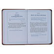 Load image into Gallery viewer, Be Strong and Steadfast Brown Faux Leather Daily Devotional