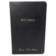 Load image into Gallery viewer, Personalized KJV Thinline Bible Comfort Print Black Leathersoft