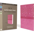 Load image into Gallery viewer, Personalized NIV Super-Giant Print Reference Bible Leathersoft Pink