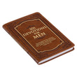 Load image into Gallery viewer, 101 Devotions for Men 1 Timothy 6:11 Brown Faux Leather Devotional
