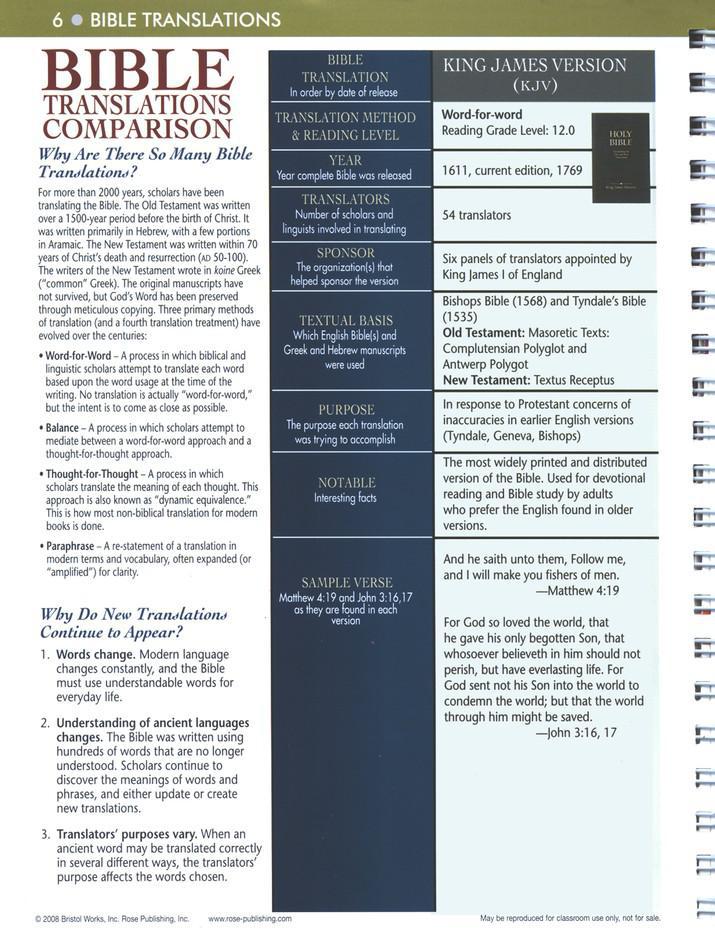 Rose Book of Bible Charts, Volume 2