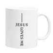 Load image into Gallery viewer, Jesus Loves Me Cross | John 3:16 Christian Bible Verse Coffee Mug
