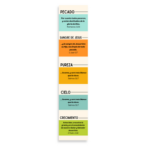 Spanish 7x1.5inch Christian Bookmark for Evangelism Churches in Packs | El Plan De Salvación