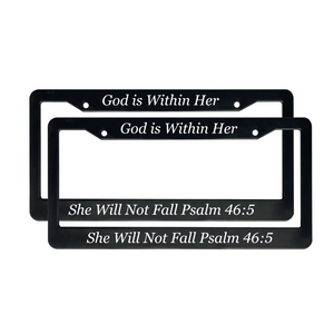 Psalm 46:5 Christian License Plate Frame for Mothers Day | Gift for Women Mom