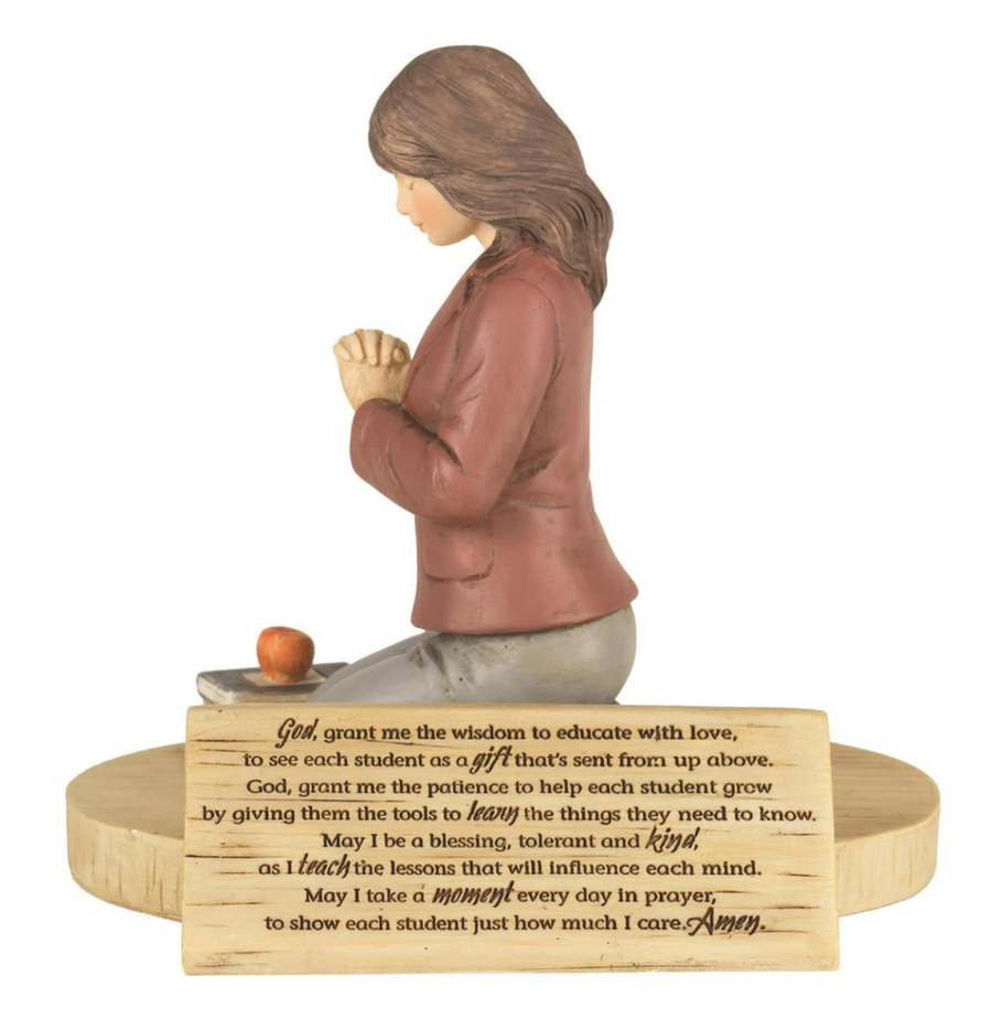 Teacher Prayer Resin