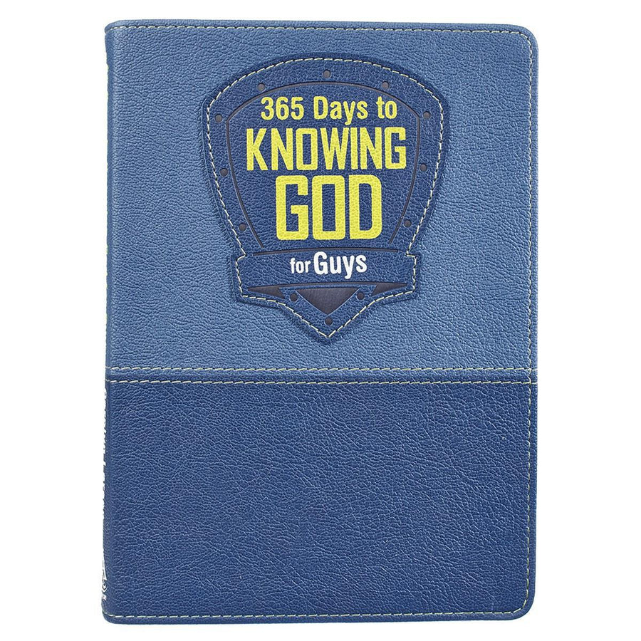 365 Days to Knowing God for Guys Devotional Faux Leather Edition