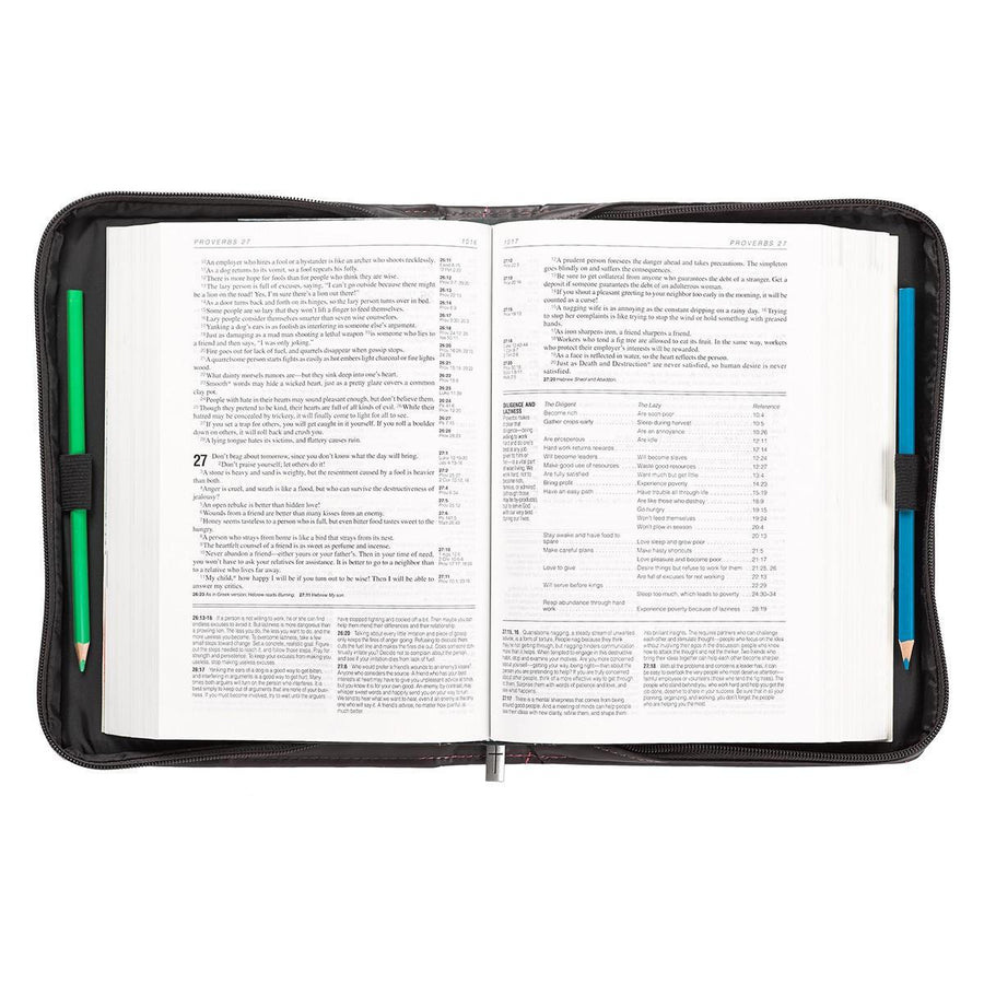 1 Corinthians 13:4-8 Love Pink Bible Cover