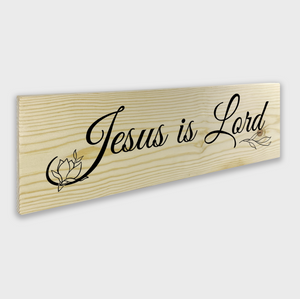 Jesus is Lord 1 Tier Wood Decor