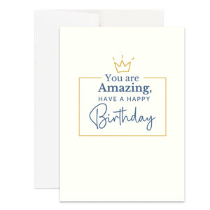 Mens Christian You Are Amazing Happy Birthday Card