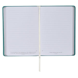 Be Still & Know Psalm 46:10 Teal Faux Leather Journal