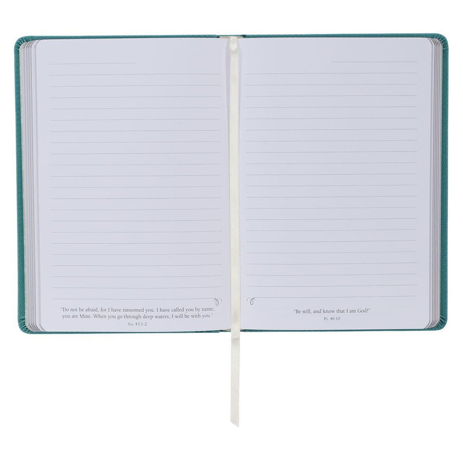 Be Still & Know Psalm 46:10 Teal Faux Leather Journal