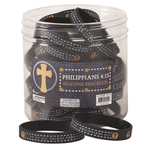 Philippians 4:13 Silicone Bracelet