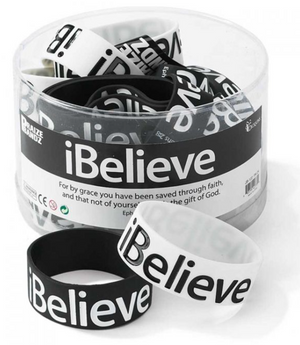 Believe White or Black Silicone Bracelet