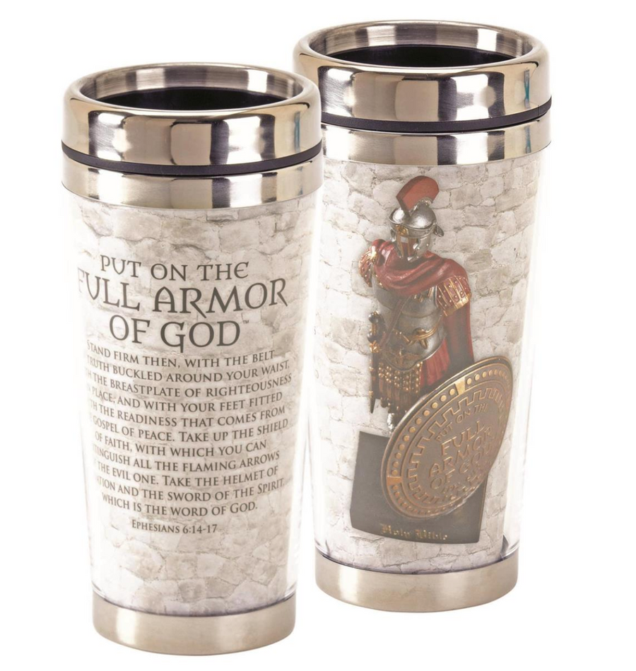 Full Armor of God Travel Mug 16oz Steel
